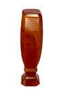 Antique Orange Banded Agate Wax Seal - M Monogram - 33g