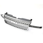For 2003-2007 Silverado 1500 2500 3500 Hd Chrome Grille Honeycomb Style Grill