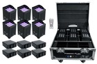 Chauvet Dj Freedom Flex H9 Ip X6  6  Lights case batteries remote facade fogger