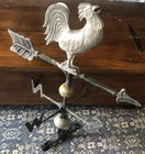 Rooster Handcrafted Weathered Weathervane Antique Vintage 31    Forged