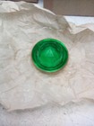 Lot Of 9 Vintage Ge42156 Green Circular Faceted Jewel