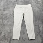 Alfani Jeans Womens 12 White Mid Rise Ankle Slim Stretch Denim Casual Pants