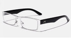 Black silver Non-prescription Eyeglasses Clear Lens For Fashion