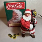 Vintage Coca Cola Christmas Coke Santa Figurine - 36024 - 7    Tall With Box B052