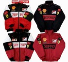 Unisex Adult Racing F Jacket Embroidered Patches Cotton Padded M-2xl