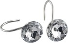 12 Pcs Acrylic Decorative Rolling Diamond Shower Curtain Hooks Rust Proof