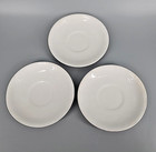 Vintage White Ironstone Tea Cup Saucer Set Of 3 Farmhouse Shabby Cottagecore