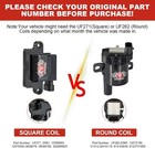 Uf271 Square Ignition Coils And 748ee Spark Plug Wires Set  Compatible With Gmc 