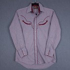 Vintage Karman Kenny Rogers Western Pearl Snap Mens 15 33 Plaid Smile Pocket Usa