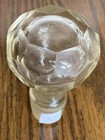 Mcm Cut Facets Glass Stopper For Decanter Bottle Octagon Shape Mid Century  32
