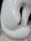 Vintage Pair Of Ceramic White Cats 2 Siamese Cat Figurines Retro Kitty Decor 
