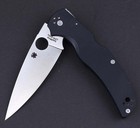 Black G10 Lock Back Pocket Folding Knives Tactical Hunting Camping Knife Long Us