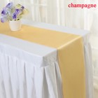 30x275cm Satin Table Runners Cloth Tablecloth Wedding Party Banquet Decor Modern