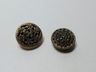    antique    Victorian Edwardian Buttons Twinkle Gold Tone Filagree