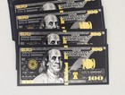 Wholesale 50 Pcs New    100 Dollar Black Gold Banknotes Crafts Notes Money Gift