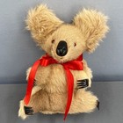 Vintage Blue Gum Billy Koala Bear Plush 10  Brown Stuffed Kangaroo Fur Australia
