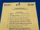 Vtg Rocky Reef Resort Trout Lake Boulder Junction Wisconsin Original Memorabilia