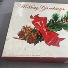 Vintage Brachs Chocolate Candy Box Empty Holiday Greeting Christmas 5lbs 