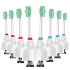 8 Pack Replacement Brush Heads For Sonicare E Series Electric Toothbrush
