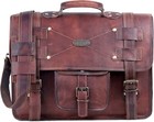 Genuine Vintage Brown Leather Messenger Shoulder Laptop Bag Briefcase New Men s