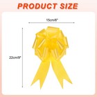 20pcs 6 Inch Large Pull Bow Big Gift Wrapping Ribbon Yellow For Christmas Bow