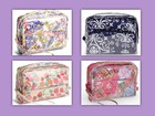 Vera Bradley 3 Pc Cosmetic Case Organizer Choice Patterns Makeup Bag Nwt