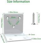 White Stainless Steel Corner Bracket joint Right Angle Bracket l Shape Heavy Dut