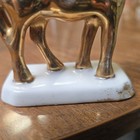 Vintage Porcelain Gold Horse Statue Figurine