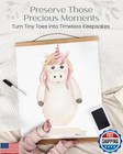 Unicorn Baby Footprint Kit - Newborn Footprint Kit Maker For Keepsake  Memori