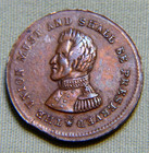 1863 Patriotic Civil War Token - Beware Of The Snake  Andrew Jackson - Item 1451