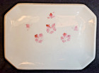Vintage Porcelain Dressing Table Set  Tray   2 Candle Holders W  Pink Floral