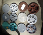 Rare Home Movie Film Reel Lot Of 6 Regular 8mm Cans 1930s 1940s 1950s Free Ship