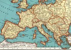 1941 Antique Europe Map Vintage Atlas Map Of Europe Gallery Wall Decor 2415