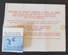 Rw22 - 1955 Federal Duck Stamp On Wyoming Resident Hunting License