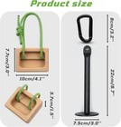 Portable Climbing Hangboard Dual Depth Wooden Grip Blocks For Finger Strength  P