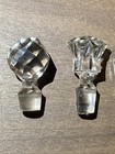 10pc Lot Antique Vtg Perfume Decanter Cruet Apothecary Stopper Crystal Glass Jcs