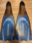 Cressi Pluma Blue Open Heel Diving Fins Size 45-46 W  Cressi Mask   Socks