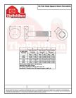 7 16 -14  3 Flat Round Head Grade 5 Plow Bolts Zinc Coarse  pick Length   Qty 