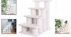 Safe 25-inch High Pet Steps With Scratching Posts - Ideal For Cats   Small Dogs