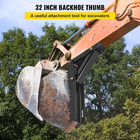 32 Inch Backhoe Excavator Thumb Attachments Weld On Adjustable Boom Tractor Exca