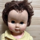 Vintage Hard Plastic Doll 13  Sleepy Eyes Lashes Unmarked