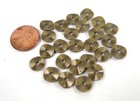 50 Antique Bronze Pewter Washers Spacer Wavy Beads 9mm