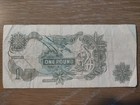 1970-77 Uk Great Britain 1 Pound Original British Banknote Used Circulated Cond