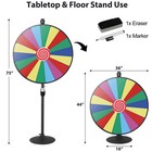 36  Prize Wheel Floor Stand 18 Slots W  Dry Erase Marker   Eraser Spinnig Game