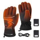 Heating Gloves With Plush Insulation Riding Gloves Outdoor Charging Gloves