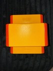 Vintage Little Tikes Dollhouse Furniture Picnic Table Orange Yellow Miniature