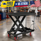 500 Lbs Hydraulic Lift Table Cart  28 5  Height Single Scissor Lift Height