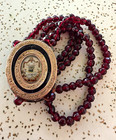 Antique Georgian Sentimental Mourning Locket Clasp Bracelet Enamel Momento Mori