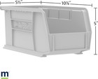 12 Pack 30230 Akrobins 11  X 5-1 2  X 5  Plastic Stackable Storage Container