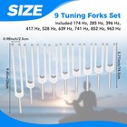 Solfeggio Tuning Fork Set  9 Set Tuning Forks For Healing  Sound Therapy  Kee   